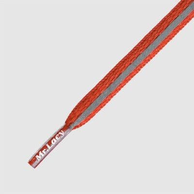 Mr Lacy Runnies Reflective Shoelaces (Red), 120cm