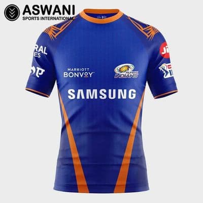 Mumbai Indians Training Jersey, MI Mens Practice Shirt Dream11 IPL 2020