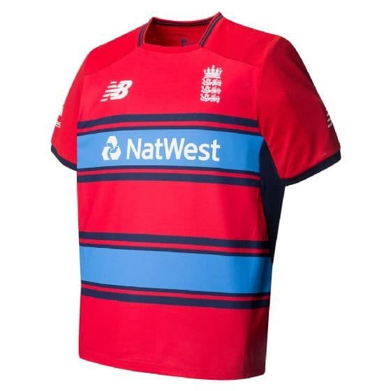New Balance ECB England Cricket T20 Shirt - Adult 2017/18