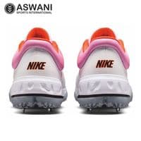 Nike Domain 3 Low Cricket Shoes, White/Orange