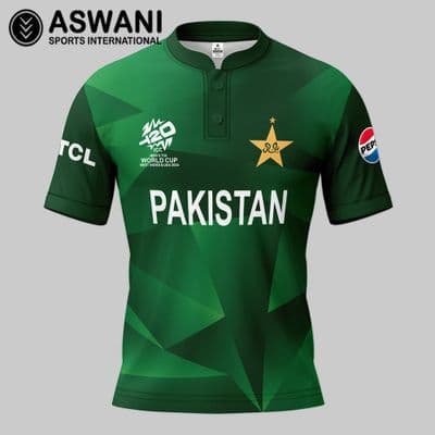 Pakistan Cricket Match Jersey, Matrix T20 World Cup Playing Shirt 2024