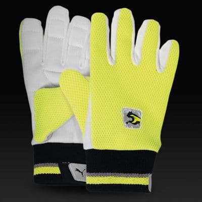 Puma Cotton Padded Wicket Keeping Inners - Electric Yellow