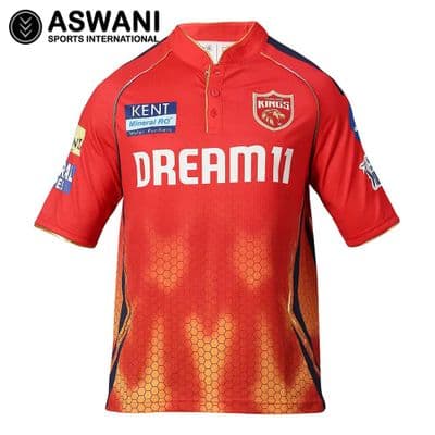 Punjab Kings Match Jersey, PBKS Kids Player Edition Shirt, Tata IPL 2024