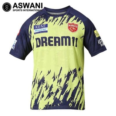 Punjab Kings Training Jersey, PBKS Mens Player Edition Shirt, Tata IPL 2024