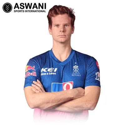 Rajasthan Royals Cricket Jersey, RR Player Edition SMITH 49 MENS Match Shirt, Dream11 IPL 2020