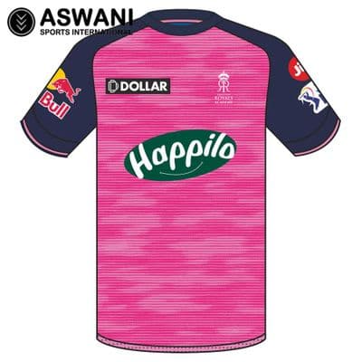 Rajasthan Royals Match Jersey, RR Kids Round Neck Replica Shirt, Tata IPL 2022