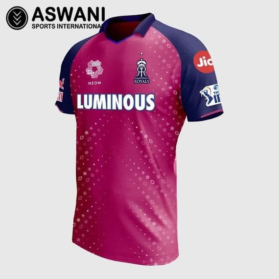 Rajasthan Royals Match Jersey RR Mens Player Edition Shirt Tata