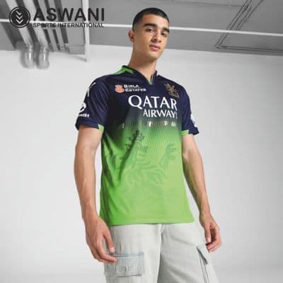 Royal Challengers Bangalore Match Jersey, RCB Mens Player Edition Shirt Green, Tata IPL 2025