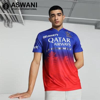 Royal Challengers Bangalore Match Jersey, RCB Mens Player Edition Shirt, Tata IPL 2024