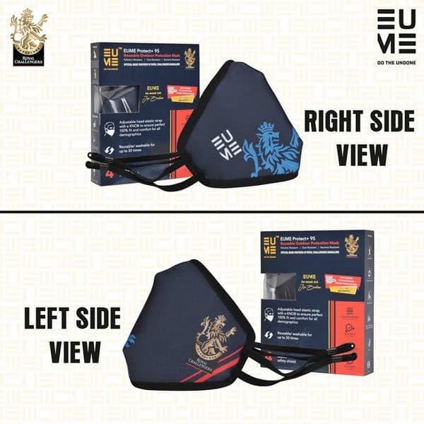 Royal Challengers Bangalore RCB Official IPL Face Mask Navy