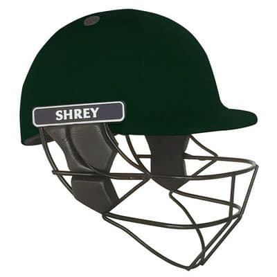 Shrey Armor Cricket Helmet, Mild Steel Grill, Green