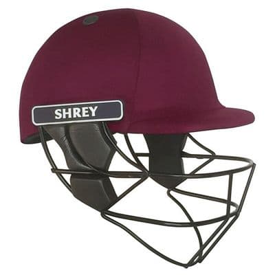 Shrey Armor Cricket Helmet, Mild Steel Grill, Maroon