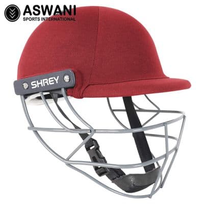 Shrey Performance 2.0 Cricket Helmet, Steel Grill, Maroon