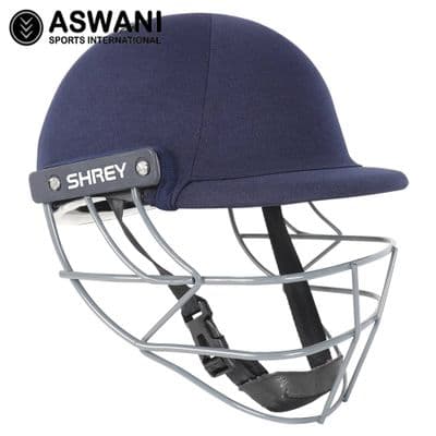 Shrey Performance 2.0 Junior Cricket Helmet, Steel Grill, Navy
