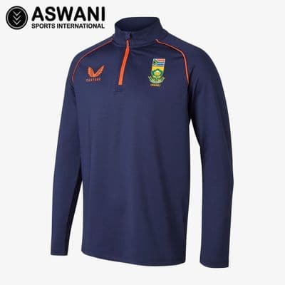 South Africa Cricket 1/4 Zip Training Midlayer, Castore Official 2022