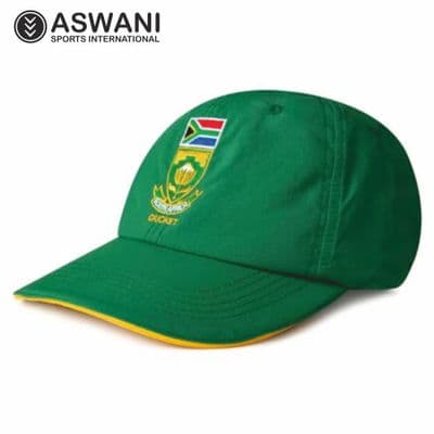 South Africa Cricket Match Cap, One Day ODI Replica Proteas, Green/Yellow