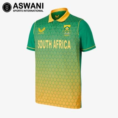 South Africa Cricket One Day Jersey / Shirt, Castore Official 2022