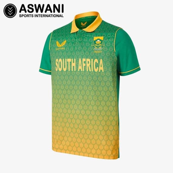 South Africa Cricket One Day Jersey / Shirt, Castore Official 2022