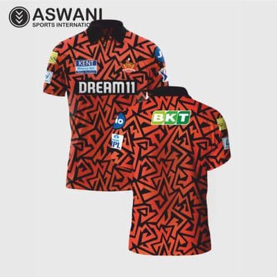 Sunrisers Hyderabad Match Jersey, SRH Replica Edition Shirt, Tata IPL 2025