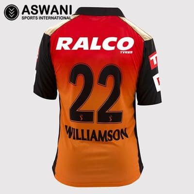 Sunrisers Hyderabad Match Jersey, SRH WILLIAMSON Replica Edition Shirt, Dream11 IPL 2020