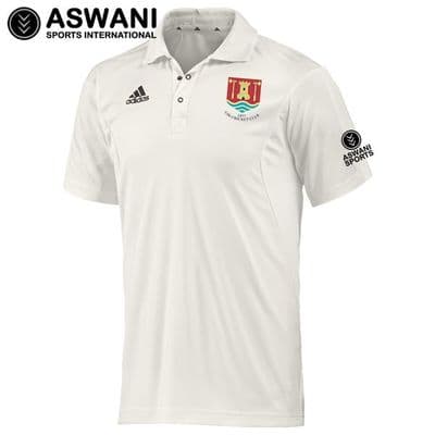 Usk Cricket Club Adidas Elite Playing Shirt, Short Sleeve, Kids