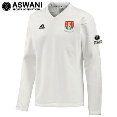 Usk Cricket Club Adidas Elite Playing Sweater, Long Sleeve (Adult)