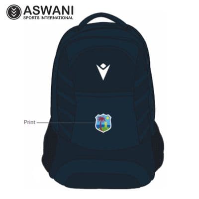 West Indies Cricket Backpack, Player Edition Navy Rucksack 2026