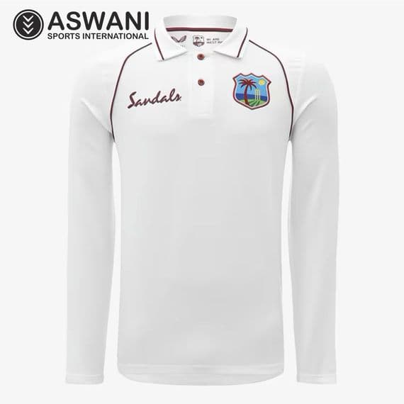 West Indies Cricket Test Jersey, Full Sleeve Shirt Windies 2022