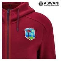 West Indies Cricket Travel Hoodie, Full Zip Windies Player Edition 2025-2026