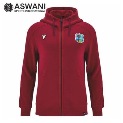 West Indies Cricket Travel Hoodie, Full Zip Windies Player Edition 2025-2026