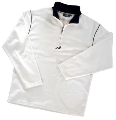 Woodworm Long Sleeve Cricket Fleece Top / Sweater