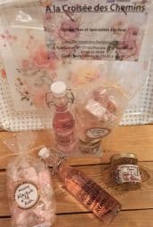 Ensemble Sirop + nougats + confit aromatisée à la rose