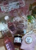 Ensemble Sucre + sirop + confit aromatisés à la rose