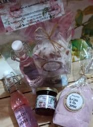 Ensemble Sucre + sirop + confit aromatisés à la rose