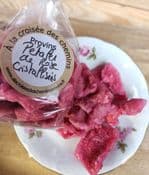 Pétales de roses cristallisés