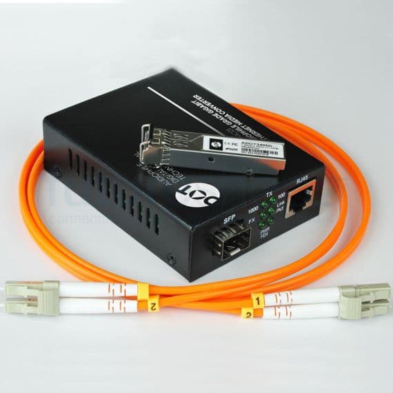ADOT MC02 (Single Mode) Fibre Optic Gigabit Network Upgrade Kit | Network Accessories | Audio Emotion