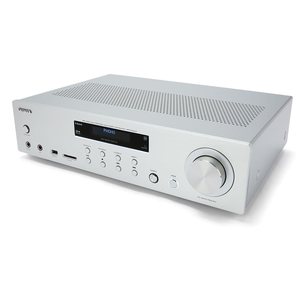 Amplificatore HiFi Aiwa AMU-120BT BK - Bluetooth, 120W, USB/SD, Phono, Per Audio Casa - Foto 11