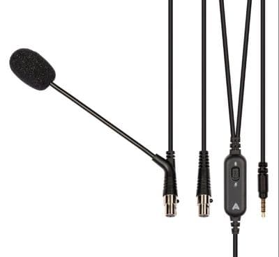 Audeze LCD-GX Boom Mic Cable with Splitter Adapter