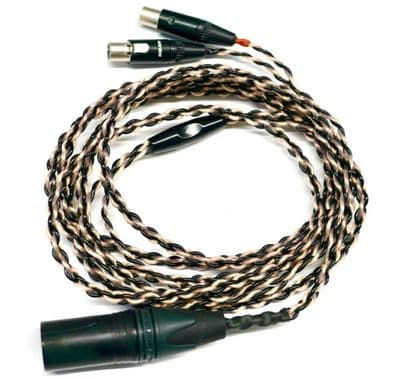 Audeze LCD Premium Braided Cable 4 Pin XLR Balanced 2x4pin Mini XLR to 4pin XLR
