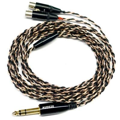 Audeze LCD Premium Braided Cable Single Ended 2x4pin Mini XLR To 6.3mm