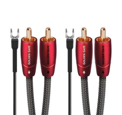 AudioQuest Golden Gate Turntable Cable - RCA-RCA - 1.5m