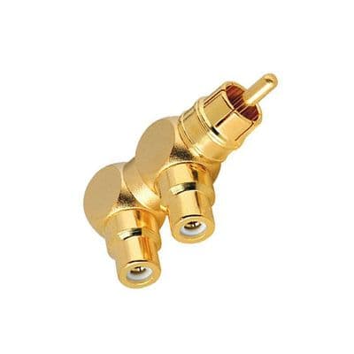 AudioQuest Hard RCA SPLITTER Audio Adapter