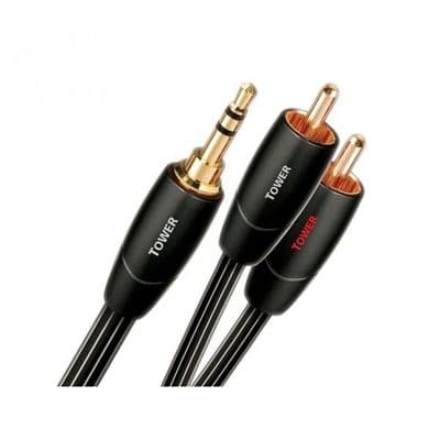 AudioQuest Tower Analogue Interconnect Cable (3.5mm - 2-Male RCA)