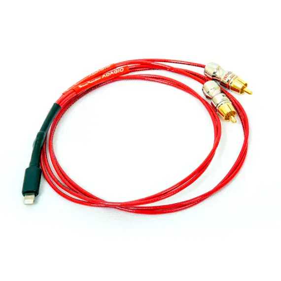 Black Rhodium ADAGIO Lightning to RCA Stereo Interconnect | Audio Emotion