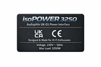 isoPOWER 3250 Audiophile UK-EU Power Interface | Audio Emotion