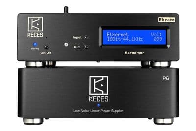 Keces Audio EBravo Streaming Transport &  P6 Linear PSU Bundle