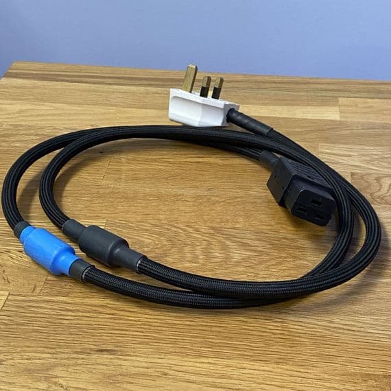 Merlin Black Widow High Current Mains Cable 1.5m UK-C19 | Audio Emotion | Preowned