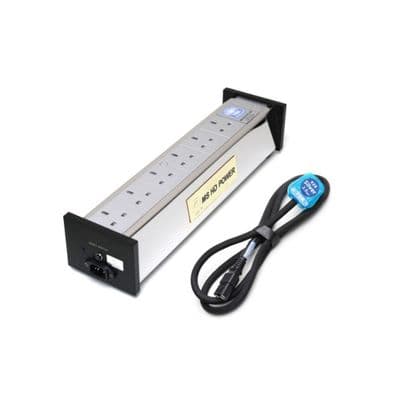 MS HD Power MS E02 SK V2 UK 6-Way 78K Silver Filtered Distribution Strip
