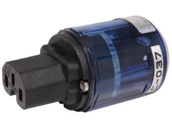 Oyaide 037 Rhodium/Silver Mains Connector | Mains Iec Plugs | Audio Emotion