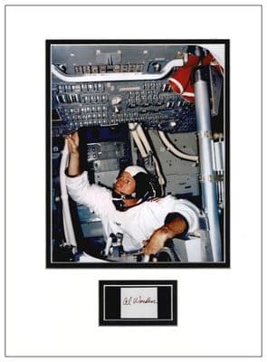 Al Worden Autograph Display - Apollo 15